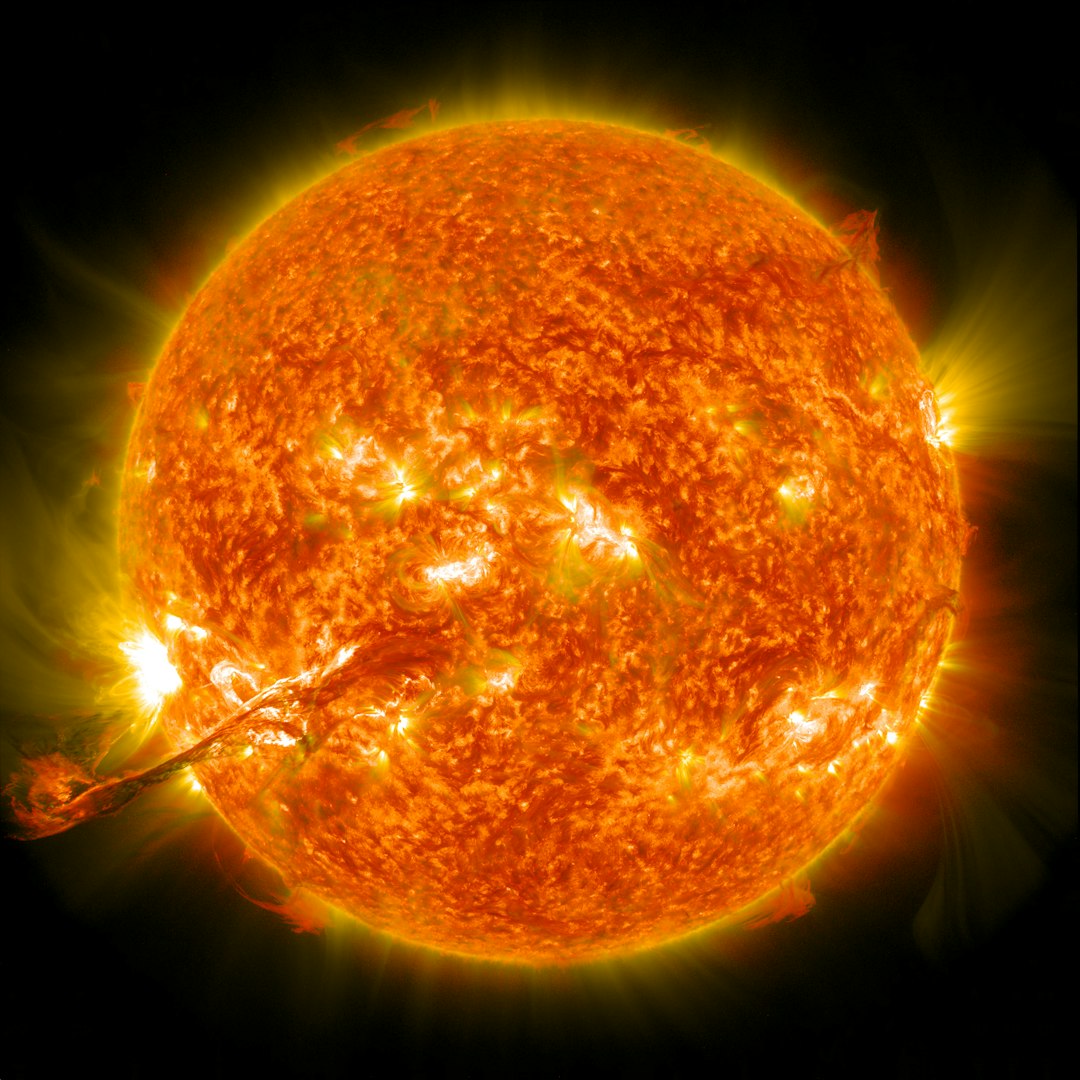 Photo by NASA The sun with a corona mass ejection